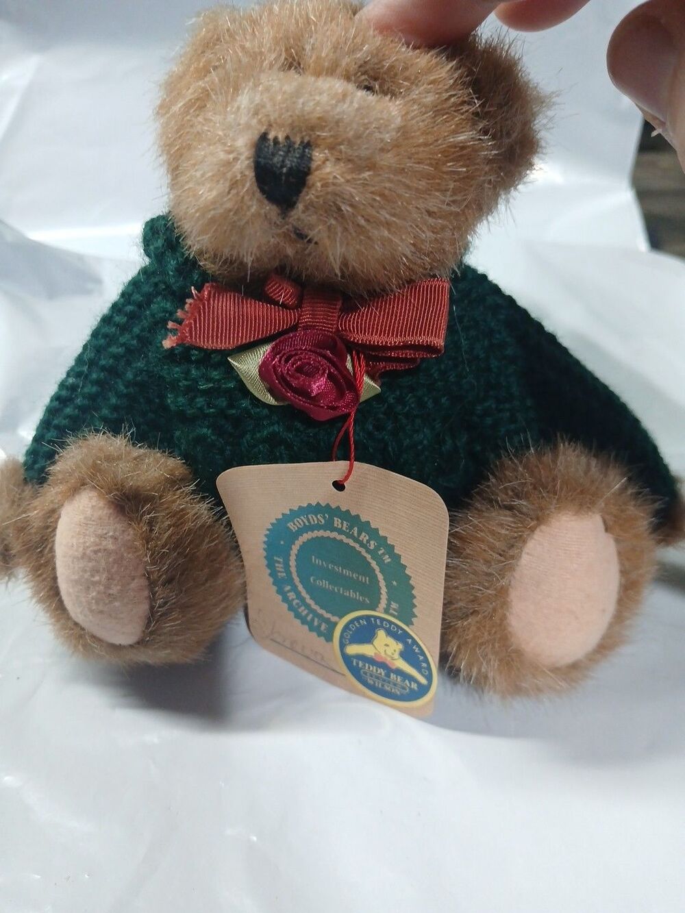 Vintage 1990s The Boyd’s Collection Stuffed Animal/ Teddybear. Bear.